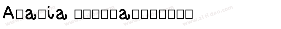 Arabia Regular字体转换